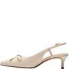 CLARKS  WOMENS  SHOE - CREAM LEATHER